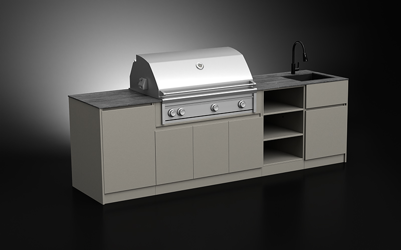 Extruded-Aluminium-With-Powder-Coating-Outdoor-Modern-Kitchen